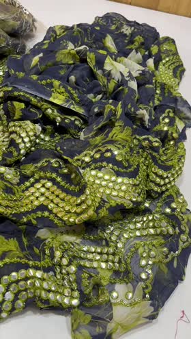 Rs 1200 Aneela panni work Emb duppata