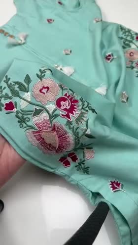 Rs 4850 Sahiba Stitched Dhanak Emb Shirt Emb Shalwar [Dispatch Time 2 Months] ~ [Chest 19] [Length 35] SMALL