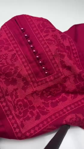 Rs 4500 Sahiba Winter Dhanak Emb Shirt Trouser [Dispatch Time 2 Months] ~ [Chest 19] [Length 36] SMALL