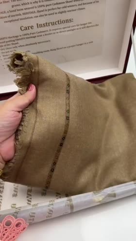 Rs 7950 Pure Cashmere Wool Gents Full Warm Shawl [Antique Brown]