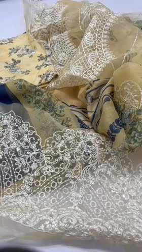 Rs 7850 Parishay lawnEmb 3pc silk duppata ( 09)