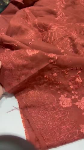 Rs 5895 Dastan Riaz Arts peech leather Emb 3pc box packing ( DS 46)