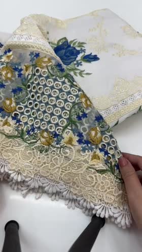 Rs 17500  Aneelas luxury lawn With back Emb stitched 3 piece [Dispatch time 1 month ~ [Chest 21] [Length 47] MEDIUM