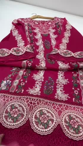 Rs 16500 Aneelas luxury lawn Emb stitched 3 piece [Dispatch date 23th March ] ~ [Chest 21] [Length 45] MEDIUM