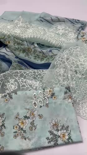 Rs 7850 Parishay lawnEmb 3pc silk duppata ( 10)