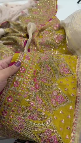 Rs 15500  Aneela’s wedding outclass UNstitched maxi 4 piece [Dispatch date 30th April ]