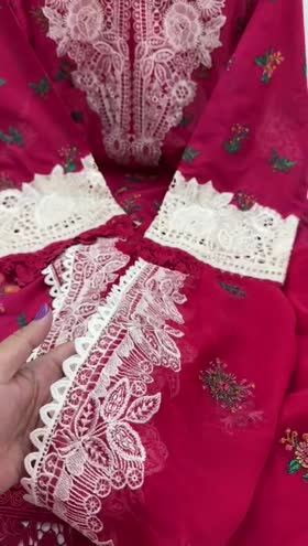 Rs 15000 Aneelas Stitched Lawn Emb Chiffon Emb Duppata 3pc [LUX-01] [Dispatch Date 30th May] ~ [Chest 23] [Length 47] XLARGE