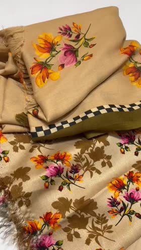 Rs 3800 Marina Wool Shawl 3pc