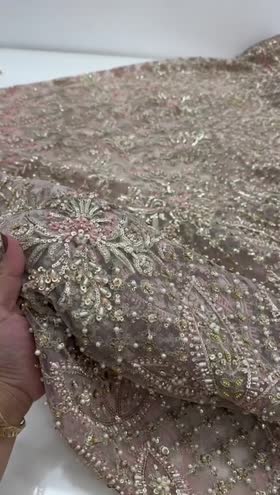 Rs 38000 Aneelas stitched Bridal / wedding formal  Heavy Ada work maxi 3pc [Dispatch date 24th April] ~ [Chest 21] [Length 60] MEDIUM