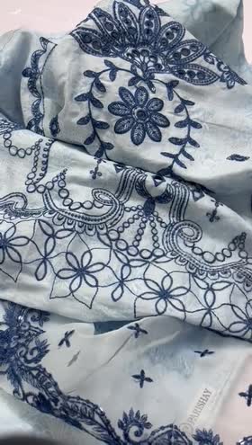 Rs 7850 Parishay lawnEmb 3pc monark duppata