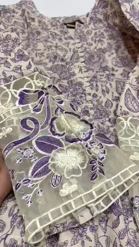 Rs 4350 Sahiba stitched Khaddar Emb 2pc  ~ [Chest 22] [Length 41] LARGE