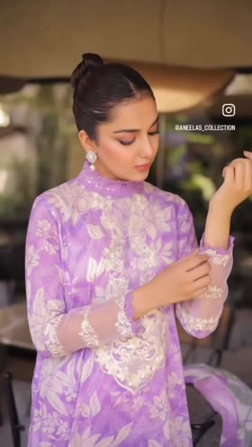 Rs 10500 Aneelas Stitched Printed Lawn Emb 3pc new Launch With Same Stitching Style [PR-03] [Dispatch Date 5th July] ~ [Chest 24] [Length 48] XXLARGE