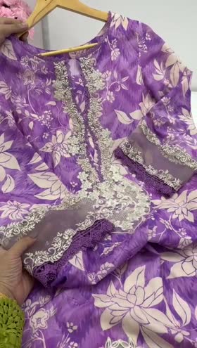 Rs 11500 Aneelas Stitched Printed Lawn Emb Chiffon Duppata 3pc new Launch With Same Stitching Style [PR-03-B] [Dispatch Date 5th July] ~ [Chest 21] [Length 45] MEDIUM