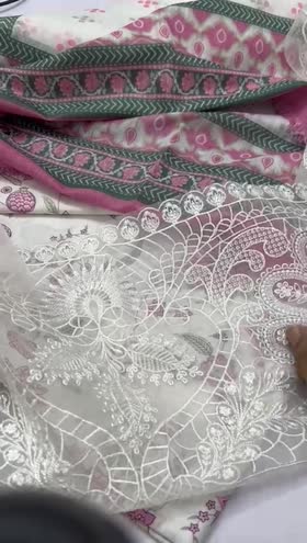 Rs 7850 Parishay lawnEmb 3pc monark duppata ( 03]