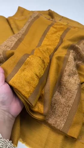 Rs 4500 Masoori Peach Wool Velvet Shawl 3pc