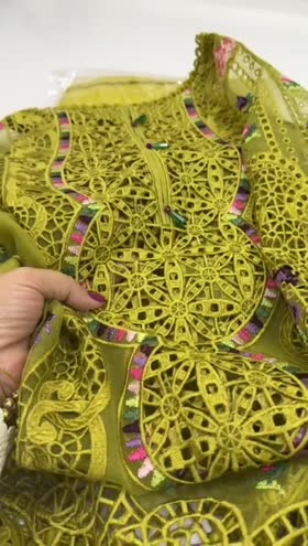 Rs 13500 Aneelas stitched organza shirt raw silk inner trouser [Dispatch date 10th March] ~ [Chest 22] [Length 47] LARGE