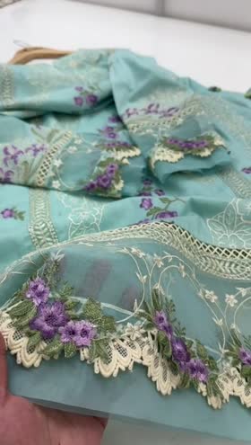 Rs 9950 Aneelas stitched luxury lawn Emb shirt trouser [Dispatch date 28th April] ~ [Chest 24] [Length 45] XXLARGE