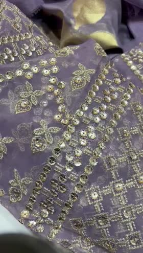 Rs 7500 Sapphire Luxe organza Emb 4pc ( Retail 12990)