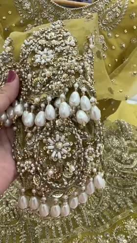 Rs 38500 Aneelas Bridal/ Wedding Stitched Very Heavy Ada Work maxi 3pc [BR-02] [Dispatch Time 2 Months] ~ [Chest 24] [Length 55] XXLARGE