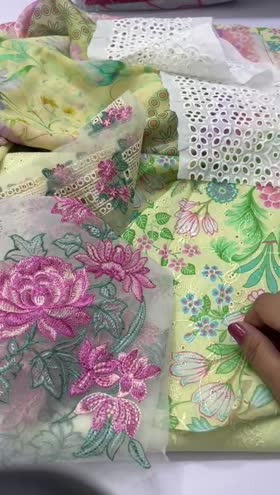 Rs 7790 RajBari chiffi emb 3pc chiffon duppata new launch[D11]