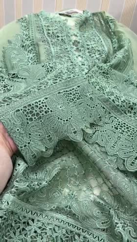 Rs 12000 Aneelas semi formal stitched Organza shirt raw silk inner trouser [Dispatch date 28th March ] ~ [Chest 23] [Length 44] XLARGE