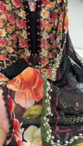 Rs 11500 Aneelas Stitched Print Emb Lawn Print Chiffon Duppata 3pc [PR-13] [Dispatch time 2 Months] ~ [Chest 23] [Length 47] XLARGE