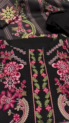 Rs 6250 Sahiba Khadar Stitched Emb 3pc ~ [Chest 20] [Length 45] MEDIUM