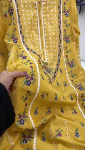 Rs 10500 Aneelas lawn Emb stitched 3 piece silk Duppata [Dispatch Date 15th April] ~ [Chest 23] [Length 47] XLARGE