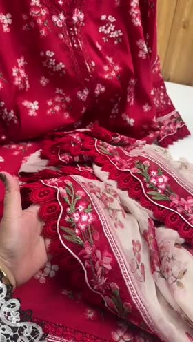 Rs 11500 Aneelas Stitched Winter Viscose Emb Chiffon Emb Duppata 3pc [VC-01] [Dispatch Time 2 Months] ~ [Chest 19] [Length 46] SMALL