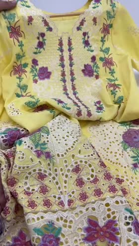 Rs 9950 Aneelas Lawn Emb Stitched Shirt Trouser [LUX-03] Dispatch Date 3rd June] ~ [Chest 19] [Length 46] SMALL