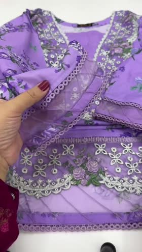 Rs 6500 Aneelas stitched printed Emb shirt trouser [ready to dispatch]  ~ [Chest 22] [Length 44] LARGE