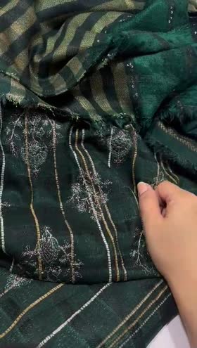 Rs 6250 Khobsorat by Nur Leather Emb 3pc fancy shawl