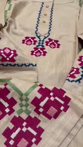 Rs 4450 Sahiba stitched Khaddar Emb 2pc  ~ [Chest 19] [Length 43] SMALL