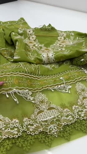 Rs 9500 Aneelas luxury lawn stitched shirt trouser  [Dispatch date 10th April ] ~ [Chest 23] [Length 48] XLARGE