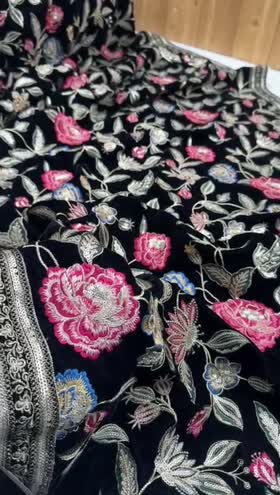 Rs 12000 Aneelas Luxury Velvet Ready To Wear Shawl [Dispatch Time 1 Month]