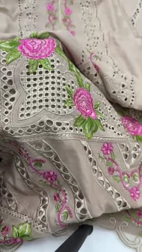 Rs 5850 Stitched Cotton Emb 3 pc [Dispatch time 2 months] ~ [Chest 21] [Length 48] MEDIUM
