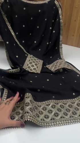 Rs 9500 Aneelas Stitched Raw Silk Shirt Trouser [FC-03] [Dispatch Time 2 Months] ~ [Chest 21] [Length 46] MEDIUM