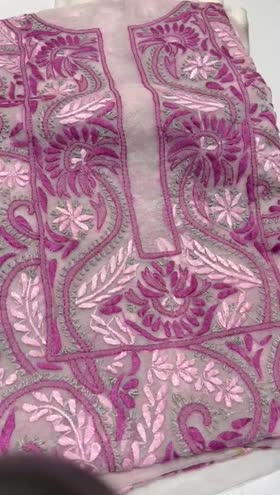 Rs 8300 Organza hand made Emb shirt duppata