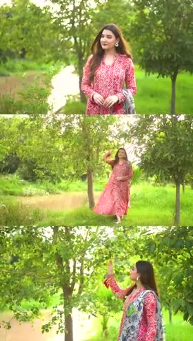 Rs 4700 Aneelas UNstitched Lawn Print 3pc New Launch Without Laces Chiffon Duppata [3 Meters Shirt] [PR-15-B] [Dispatch Time 1 Month] ~ Unstitched