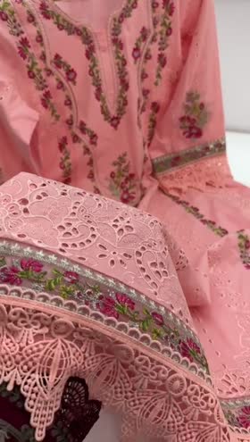 Rs 8500 Aneelas lawn stitched shirt trouser. [ Dispatch date 1 month ] ~ [Chest 21] [Length 45] MEDIUM