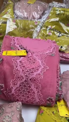 Rs 13500 Aneelas party wear UNstitched organza shirt Duppata lawn inner cambric trouser 4 piece [Dispatch Time 1 Month]