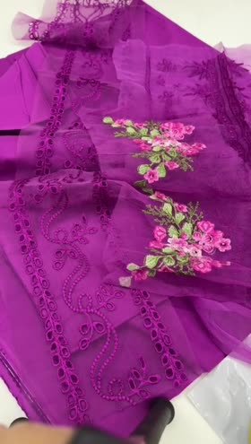 Rs 2600 Aneelas lawn Emb shirt trouser