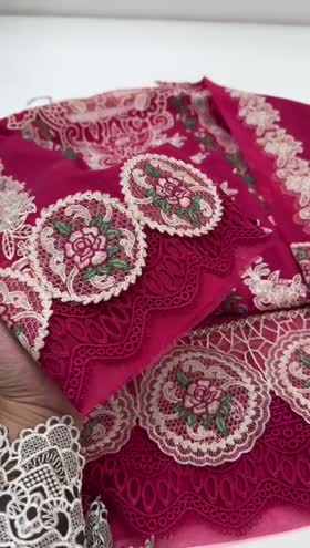 Rs 9950  Aneelas luxury lawn Emb stitched Shirt trouser [Dispatch date 23th March ] ~ [Chest 22] [Length 42] LARGE