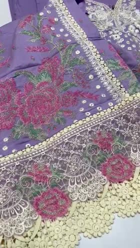Rs 6000 Aneela’s lawn stitched Emb 2pc ( XL)