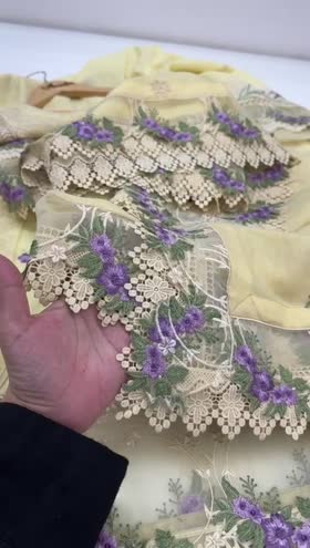 Rs 17500 Aneelas stitched luxury lawn Emb shirt Emb Duppata 3pc [Dispatch date 20th April ] ~ [Chest 21] [Length 45] MEDIUM