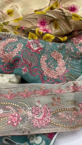 Rs 6450 Ramsha luxury lawn emb 3pc silk duppat