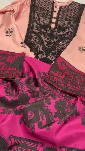 Rs 3200 Sahiba stitched Emb shirt  ~ [Chest 24] [Length 53] XLARGE