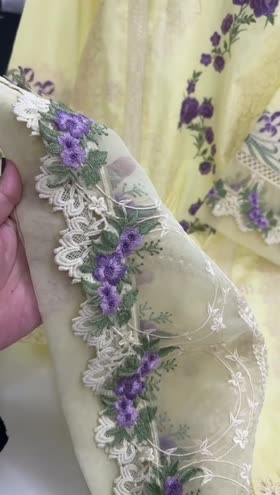 Rs 9950 Aneelas stitched luxury lawn Emb shirt trouser [Dispatch date 20th April ] ~ [Chest 23] [Length 45] XLARGE