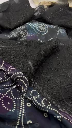 Rs 7250 Nureh Gardenia lawn Emb 3pc Emb duppata new launch ( NSG 193)