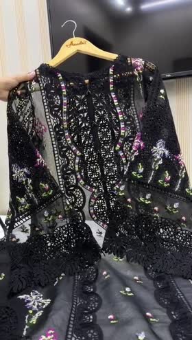 Rs 19500 Aneelas party wear organza stitched 4 piece [Dispatch date 10th March] ~ [Chest 24] [Length 47] XXLARGE